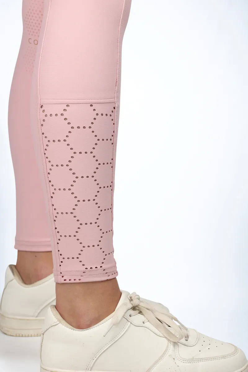 Coldstream Cranshaws Riding Tights - Blush Pink-6